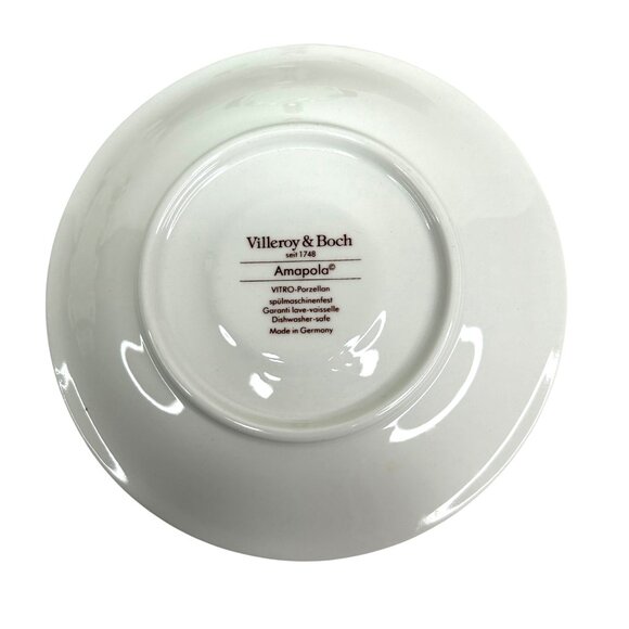 Villeroy & Boch Amapola Vitro Porcelain Saucer Set Of 5 6.5" - Picture 6 of 9